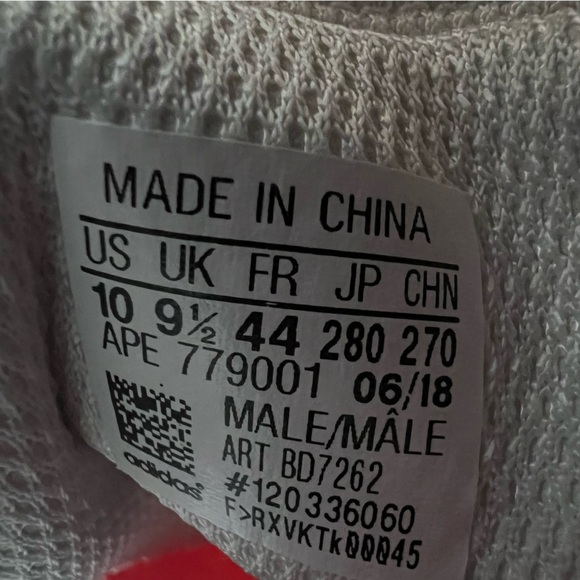 Adidas Oyster Holdings x Twinstrike ADV White Rainbow Sneakers Size Men's 10 - Picture 10 of 10